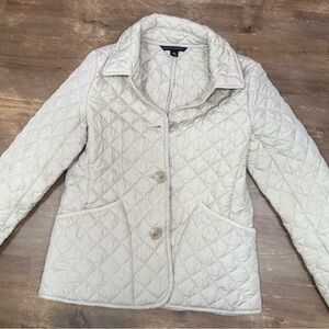 Banana Republic XS tan quilted coat